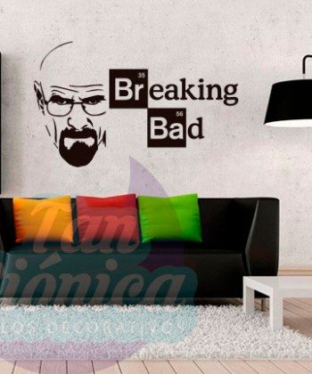 Walter White, Breaking bad, personaje de series, adhesivos decorativos baratos y económicos, stickers para decoración.