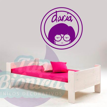 CINE-Y-TV-24 Daria, seria MTV Vinilo adhesivo decorativo y serie, personaje para tu pared. Sticker baratos y económicos Chile.