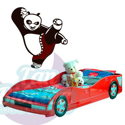 CINE-Y-TV-28 Kung fú panda, vinilo adhesivo decorativo de películas, personajes infantiles.