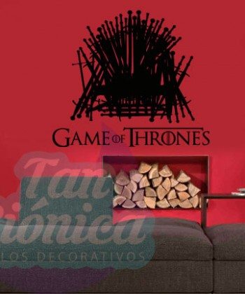Trono de Games of Thrones Vinilos adhesivos decorativos, stickers de series.