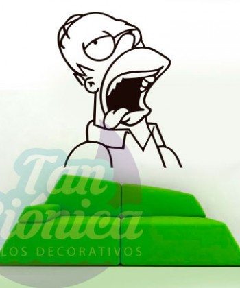 Homero Simpson, Los Simpson, vinilos adhesivos decorativos, sticker para las paredes baratos y económicos.