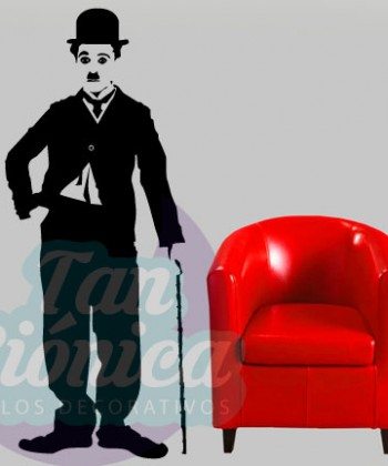 Charles Chaplin Vinilo Adhesivo Decorativo, sticker de películas, personajes baratos y económicos.