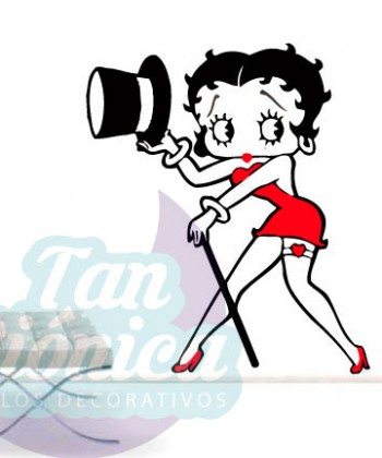 Betty Boop, Vinilo Adhesivo Decorativo para las paredes. Personajes vintage, baratos y económicos.
