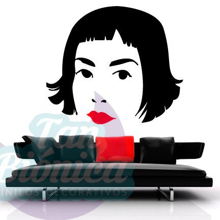 CINE-Y-TV-46 Amelie, película, vinilo adhesivo decorativo, stickers baratos y económicos, empavonados, fotomurales.