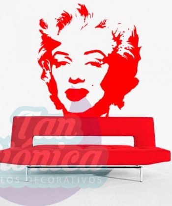 Marilyn Monroe, vinilo adhesivo decorativo, pin up, stickers baratos y económicos, empavonados y fotomurales.