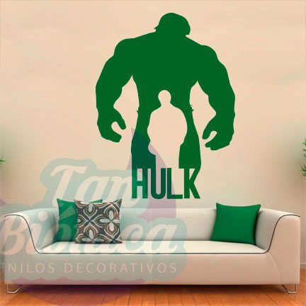 CINE-Y-TV-7 Hulk, cómic de marvel. películas y cine. personaje, Vinilo Adhesivo Decorativo, sticker para decoración de paredes.