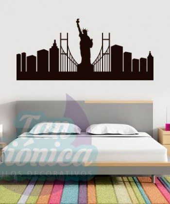 Puente de Brooklyn, Estados Unidos Adhesivos Decorativos Vinilos para las paredes, diseños modernos