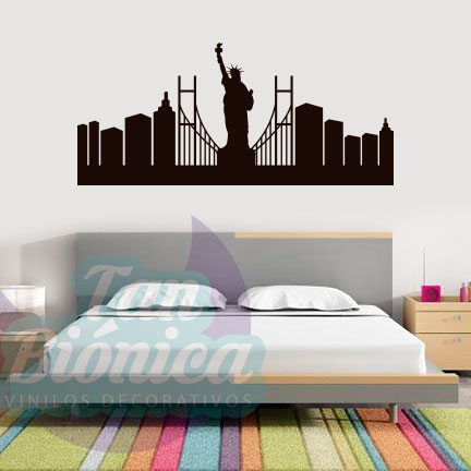 URBANO7 Puente de Brooklyn, Estados Unidos Adhesivos Decorativos Vinilos para las paredes, diseños modernos
