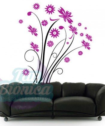 Flores, corazones. planta, vinilo adhesivo decorativo tanbionica, chile, fotomurales y empavonados