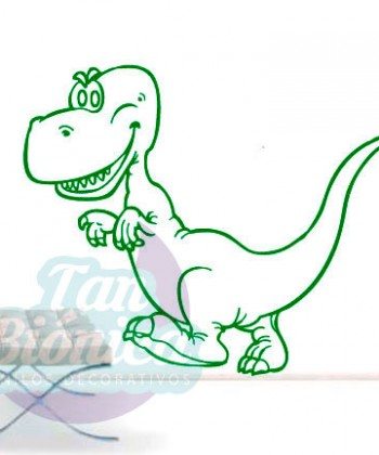 Dinosaurio para niño, adhesivo vinilo decorativo, sticker chile, empavonados y fotomurales