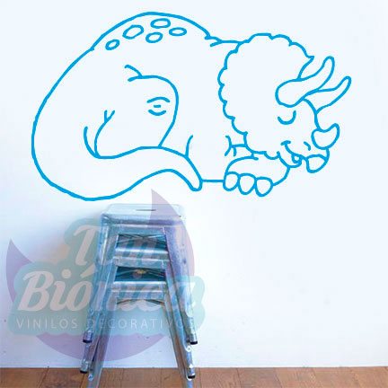 infantil35 Dinosaurio adhesivo vinilo decorativo, chile, fotomurales y empavonados infantiles. Niño y niña-