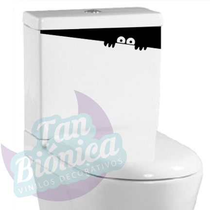 WC 1 Vinilo Adhesivo Decorativo para WC, baño, sticker para el estanque del baño, fotomurales y empavonados económicos y baratos, Chile.