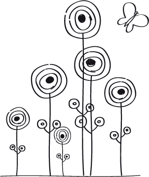 Flora 46 (color del vinilo, flores y tallos)