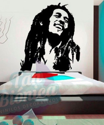Leyendas de música, cantantes, Vinilos Adhesivos Decorativos, fotomurales, empavonados oficinas, Chile, gratuito, barato y económico. Bob Marley