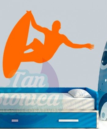 Vinilos Adhesivos decorativos, stickers, empavonados y fotomurales. Baratos y económicos, Pegatinas para las paredes. Surf, surfista, playa, mar