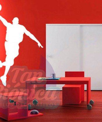 Vinilos Adhesivos decorativos, stickers, empavonados y fotomurales. Baratos y económicos, Pegatinas para las paredes. Jugador de básquetbol, basquetbolista
